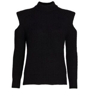 Design History Ribbed Cold-Shoulder Sweater Mountain Air